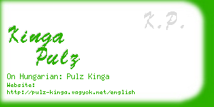 kinga pulz business card